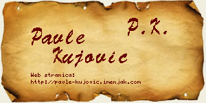 Pavle Kujović vizit kartica